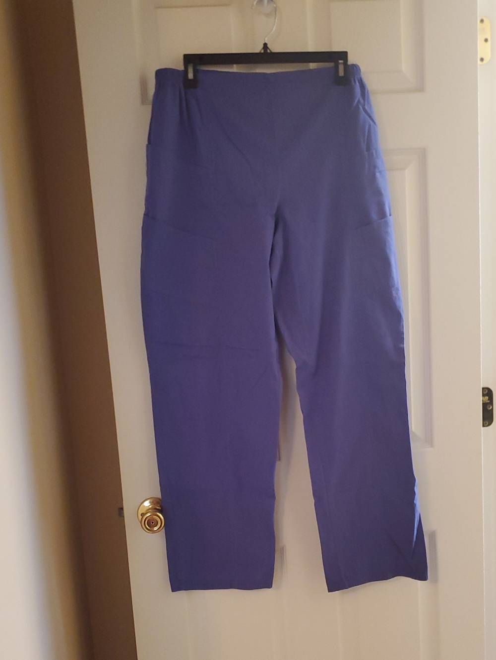 Women's Straight-Leg Scrub Pants in Purple